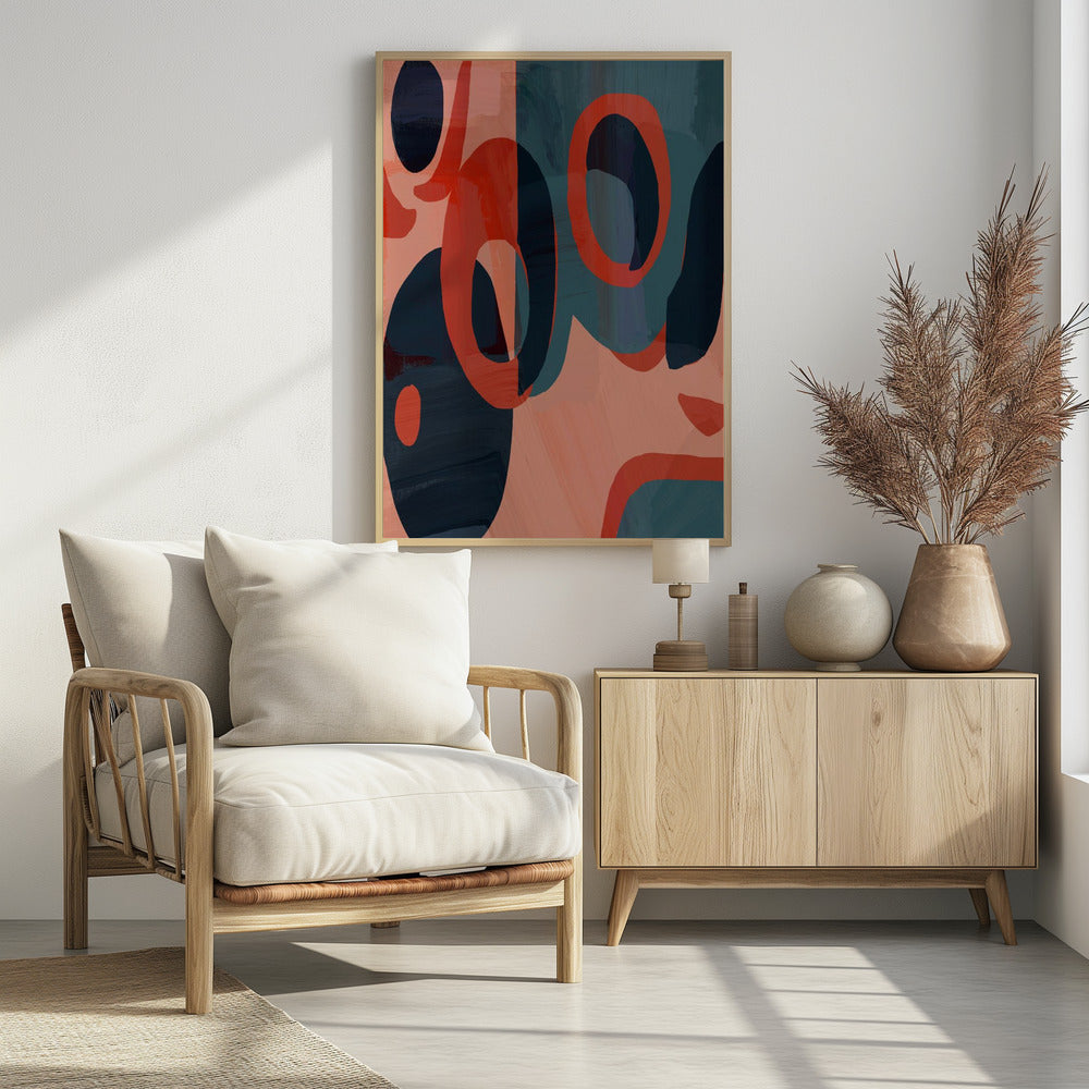 Geometrische Formen und leuchtende Farben | Poster