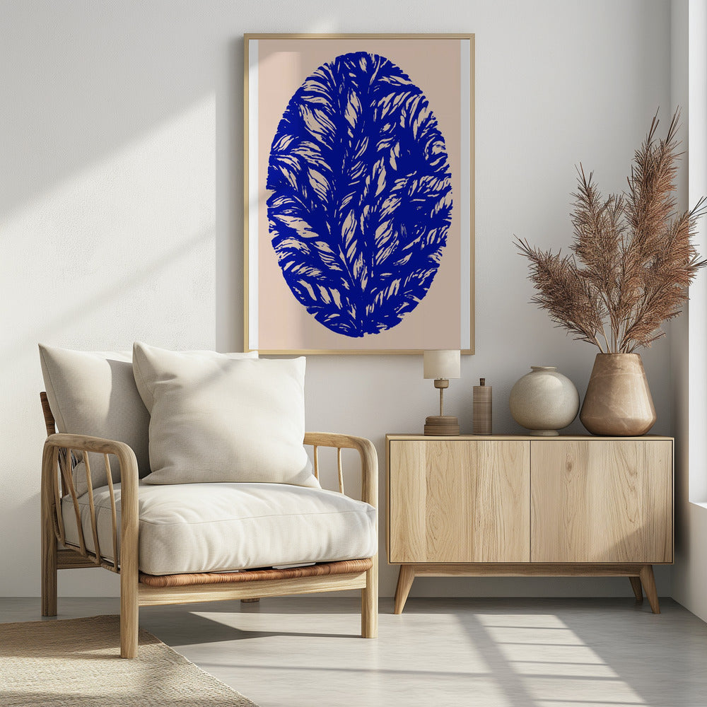 Indigo Bloom Orb | Poster
