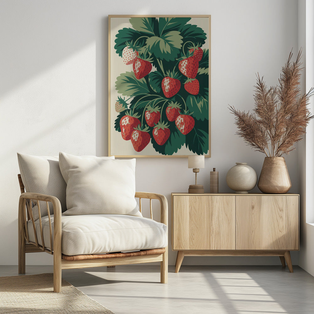 Saftiger Erdbeergenuss | Poster