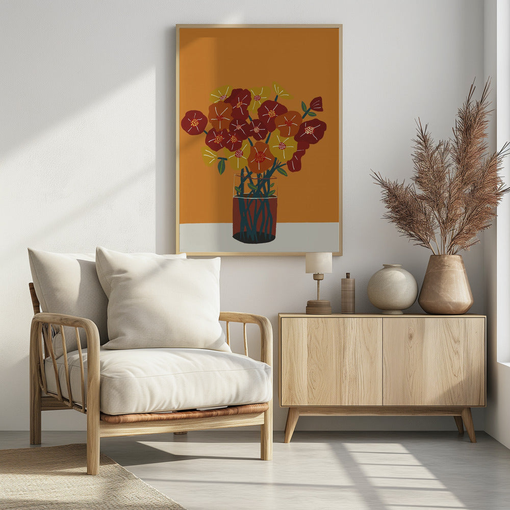 Blumen in der Vase | Poster