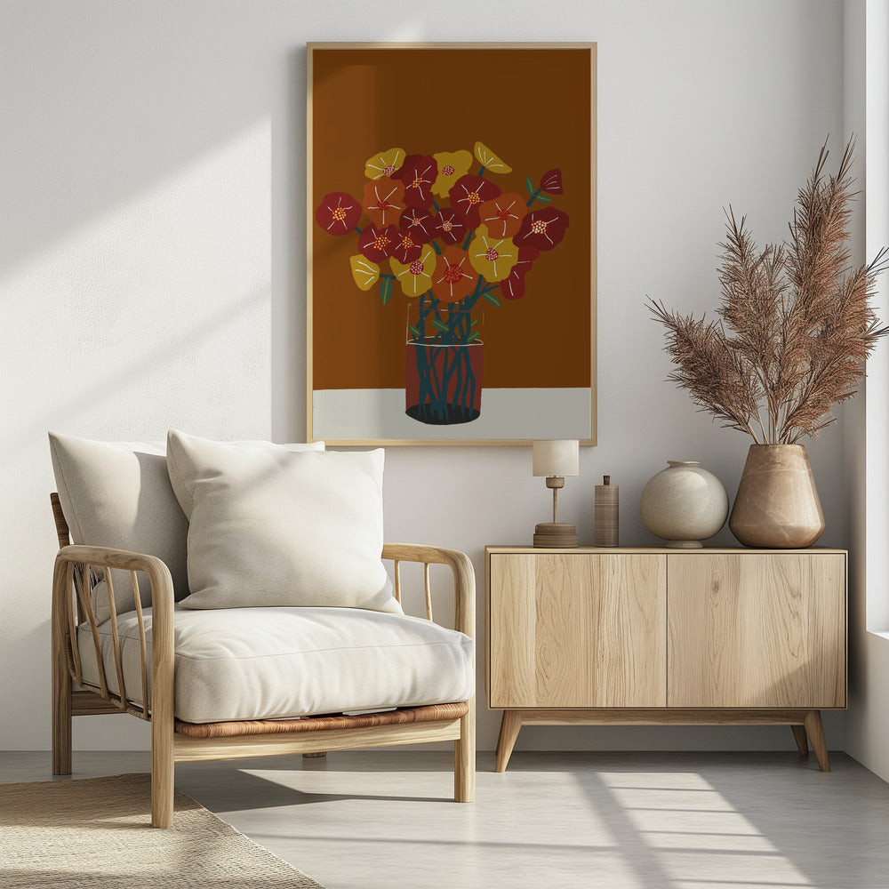 Blumen in der Vase | Poster