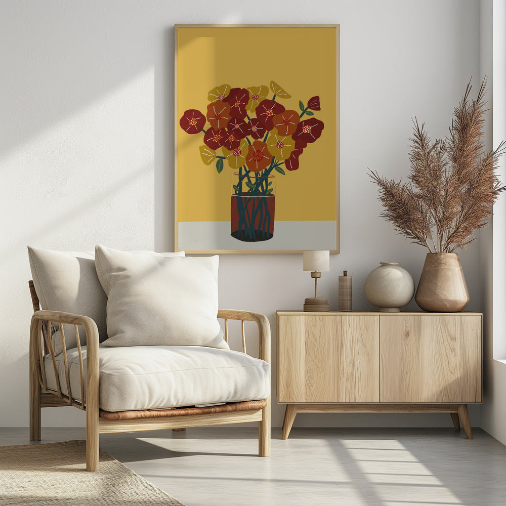 Blumen in der Vase | Poster