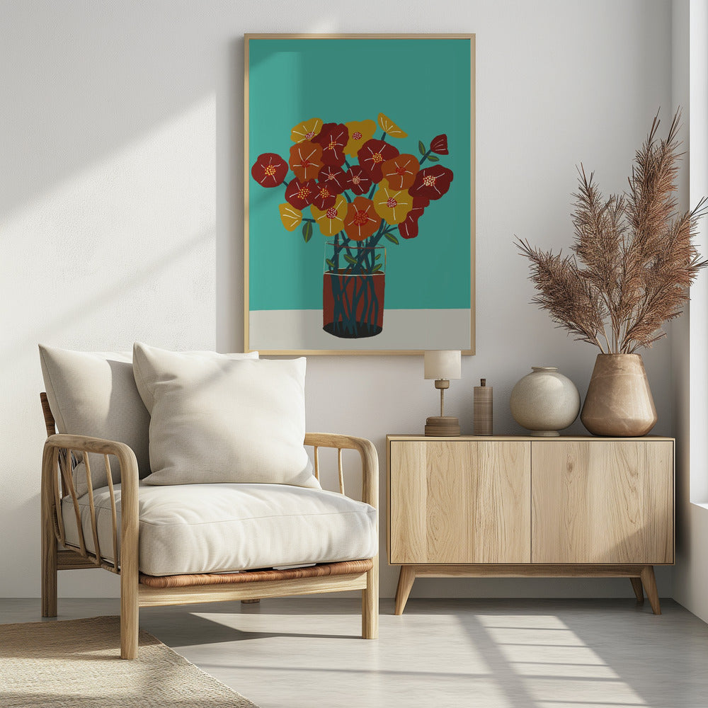 Blumen in der Vase | Poster