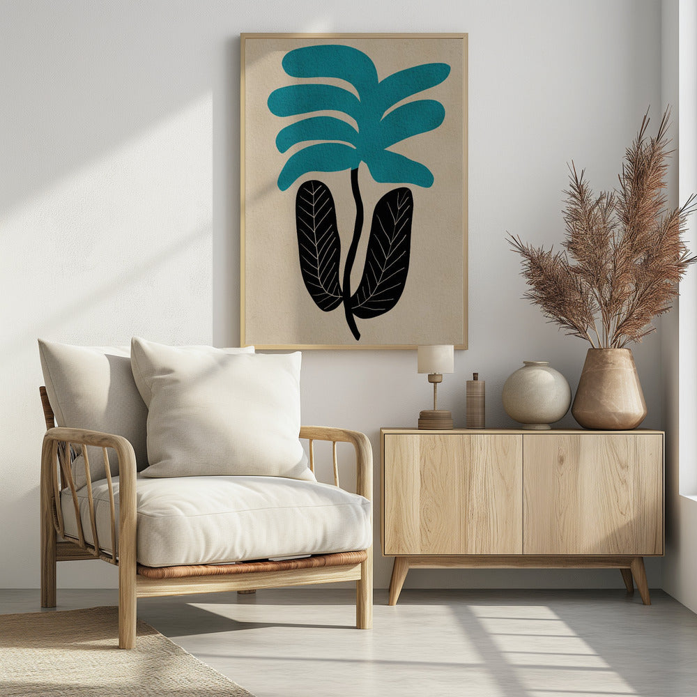 Blaue Blumenblume | Poster