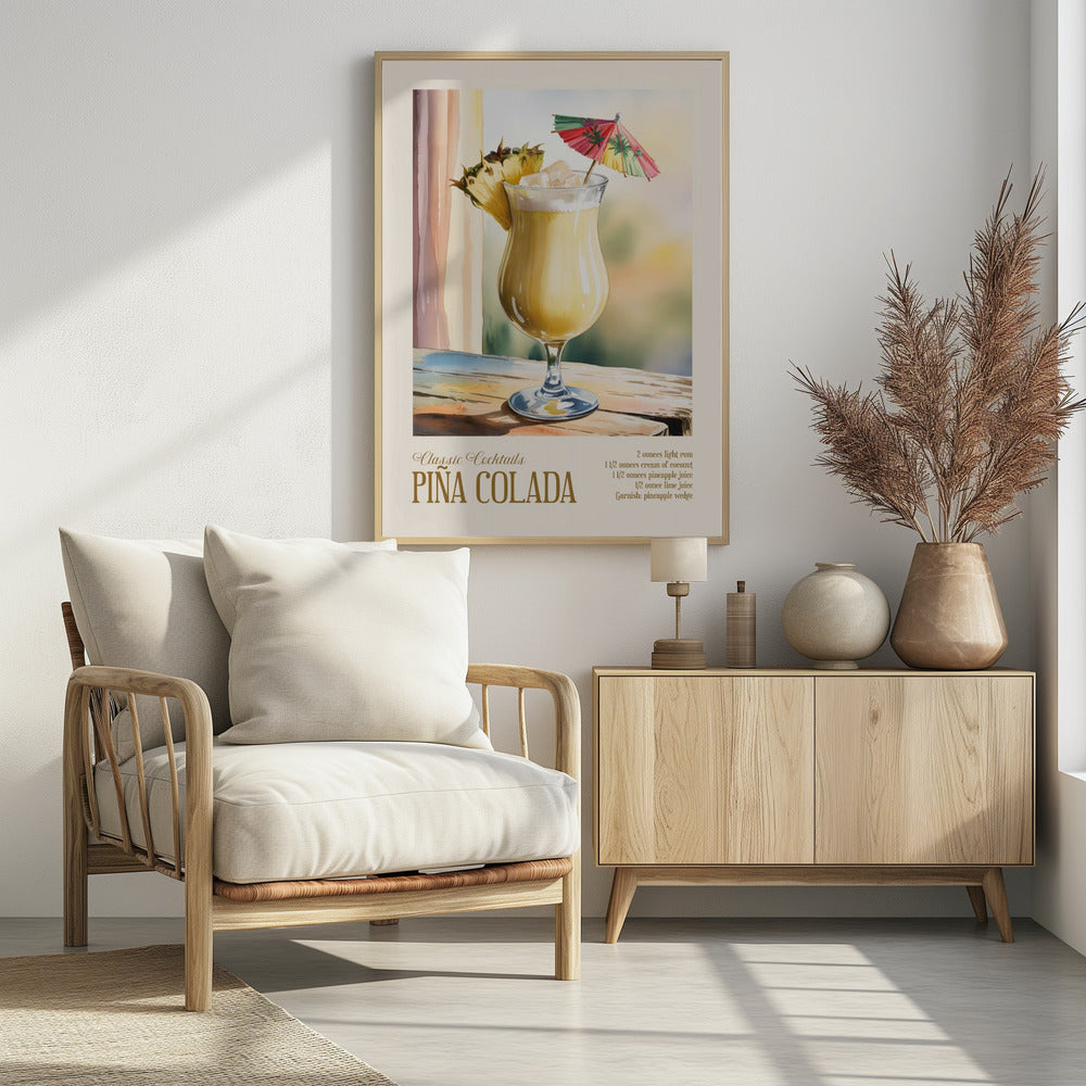 Klassische Cocktails - Pina Colada | Poster