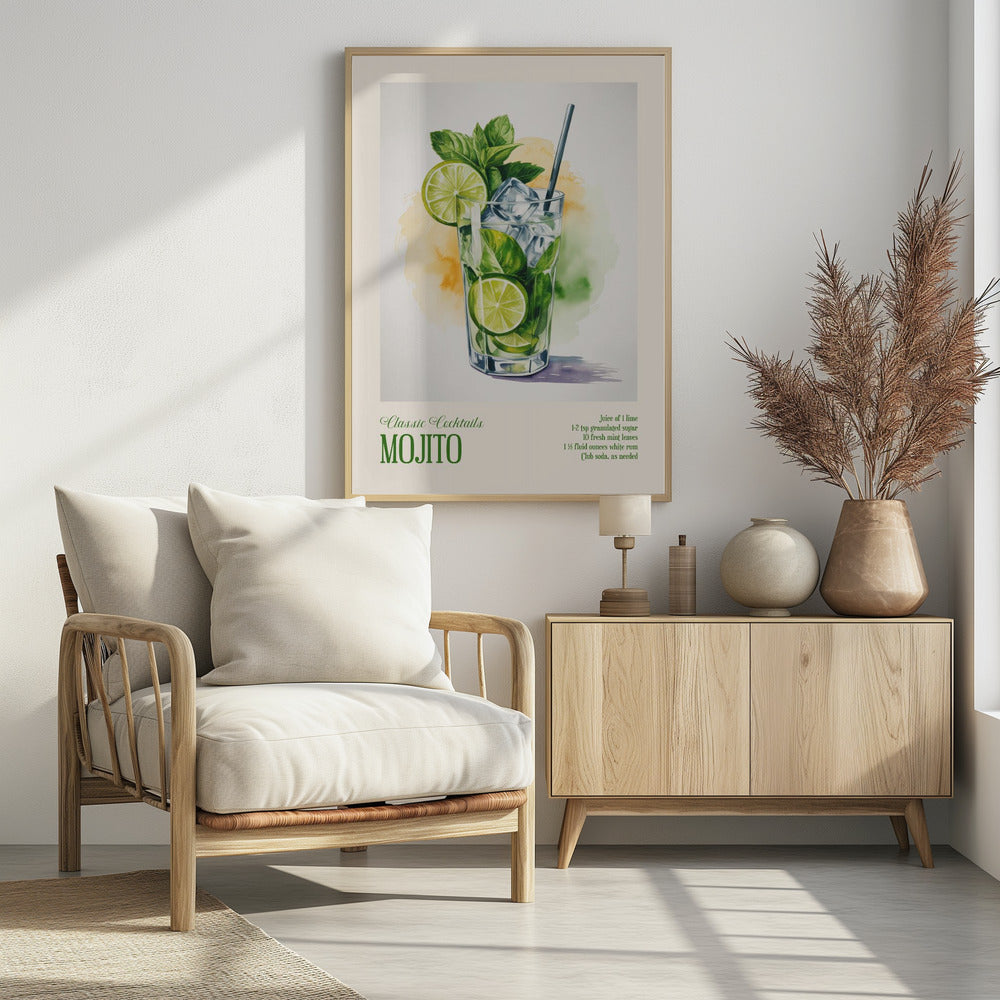 Klassische Cocktails - Mojito | Poster