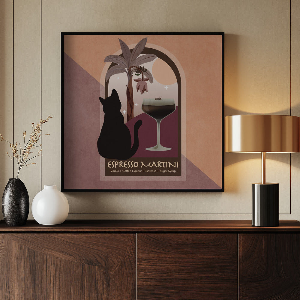 Espresso im Mondschein | Poster