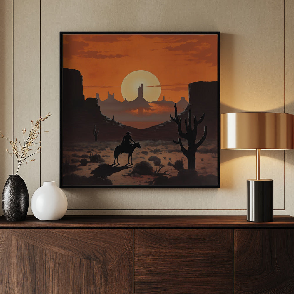 Sunset Cowboy | Poster
