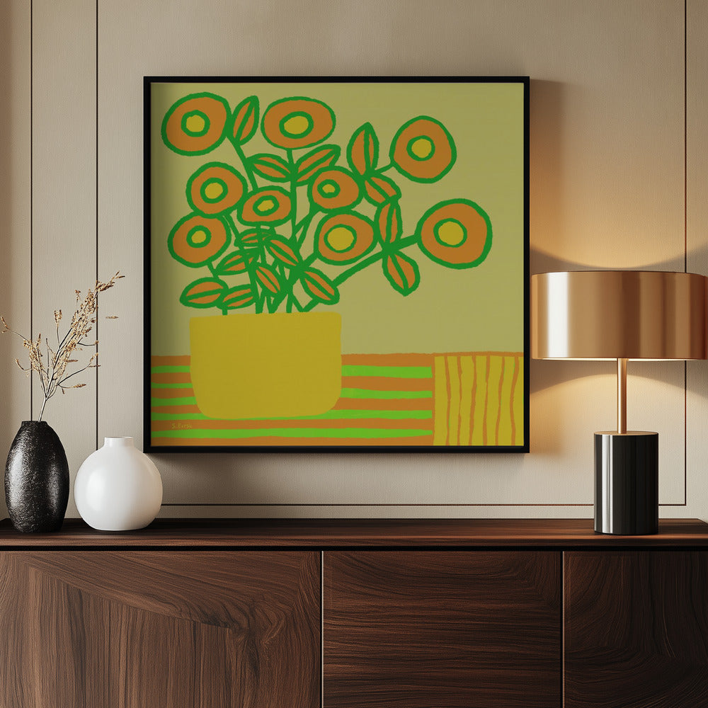 Blumen auf dem Tisch | Poster