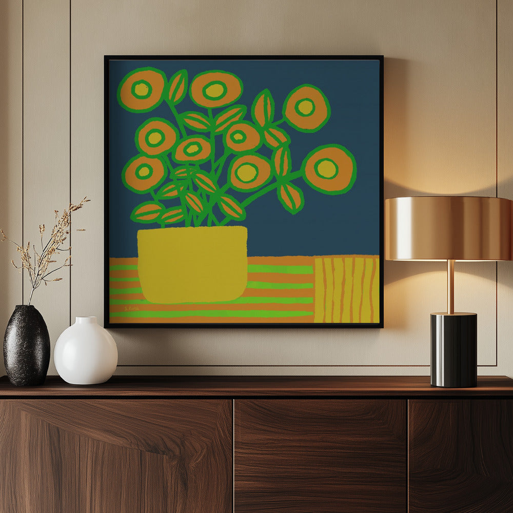 Blumen auf dem Tisch | Poster