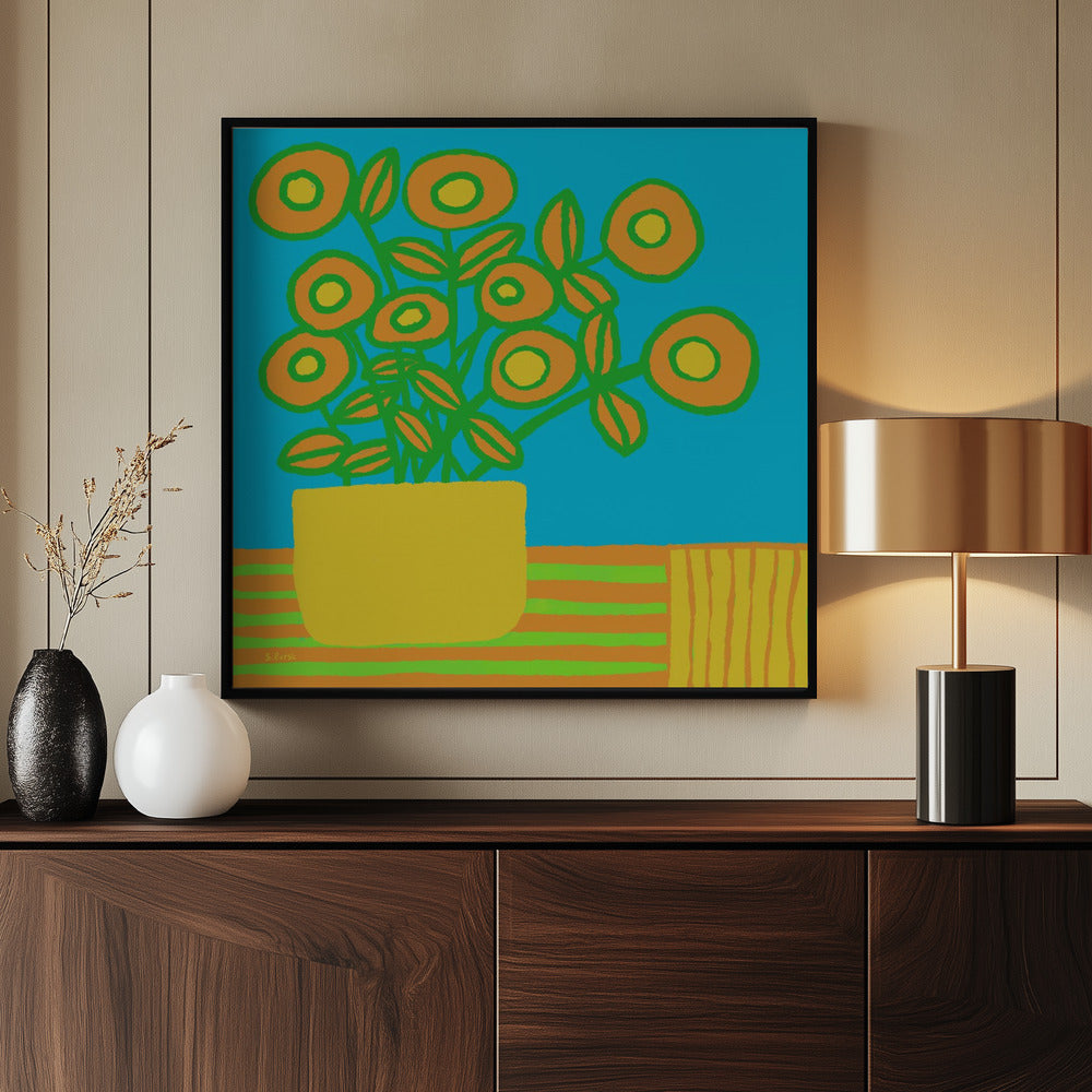 Blumen auf dem Tisch | Poster