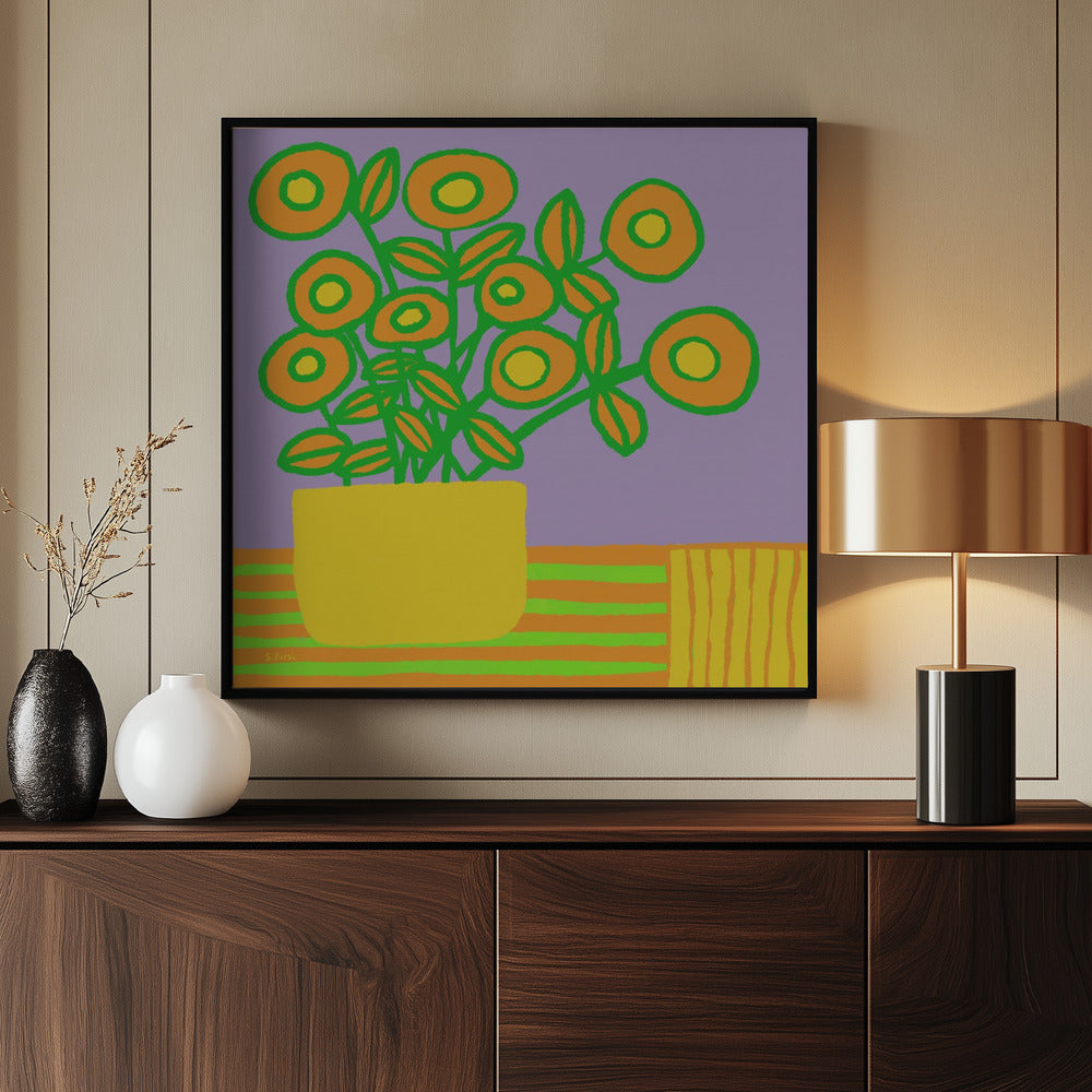 Blumen auf dem Tisch | Poster