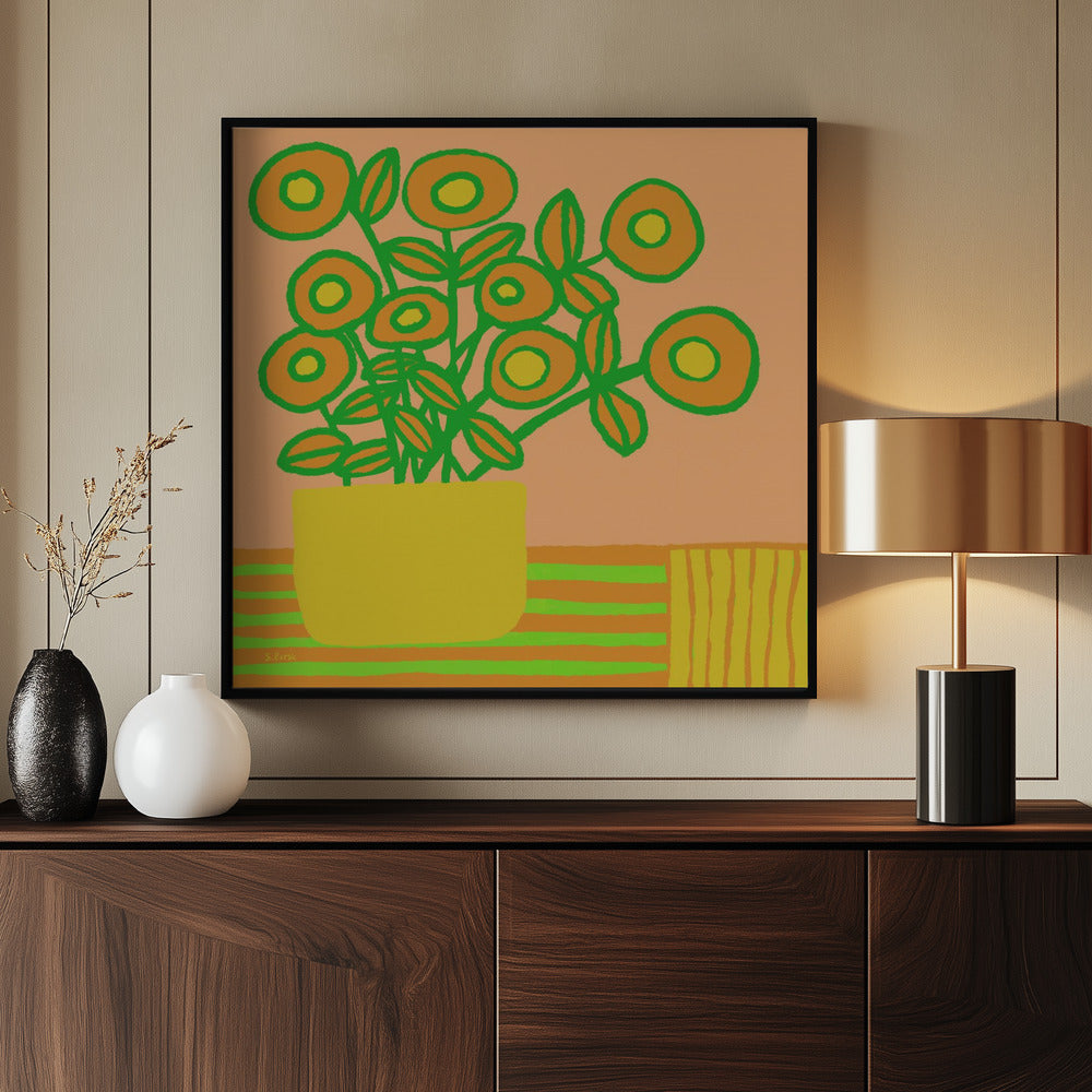 Blumen auf dem Tisch | Poster