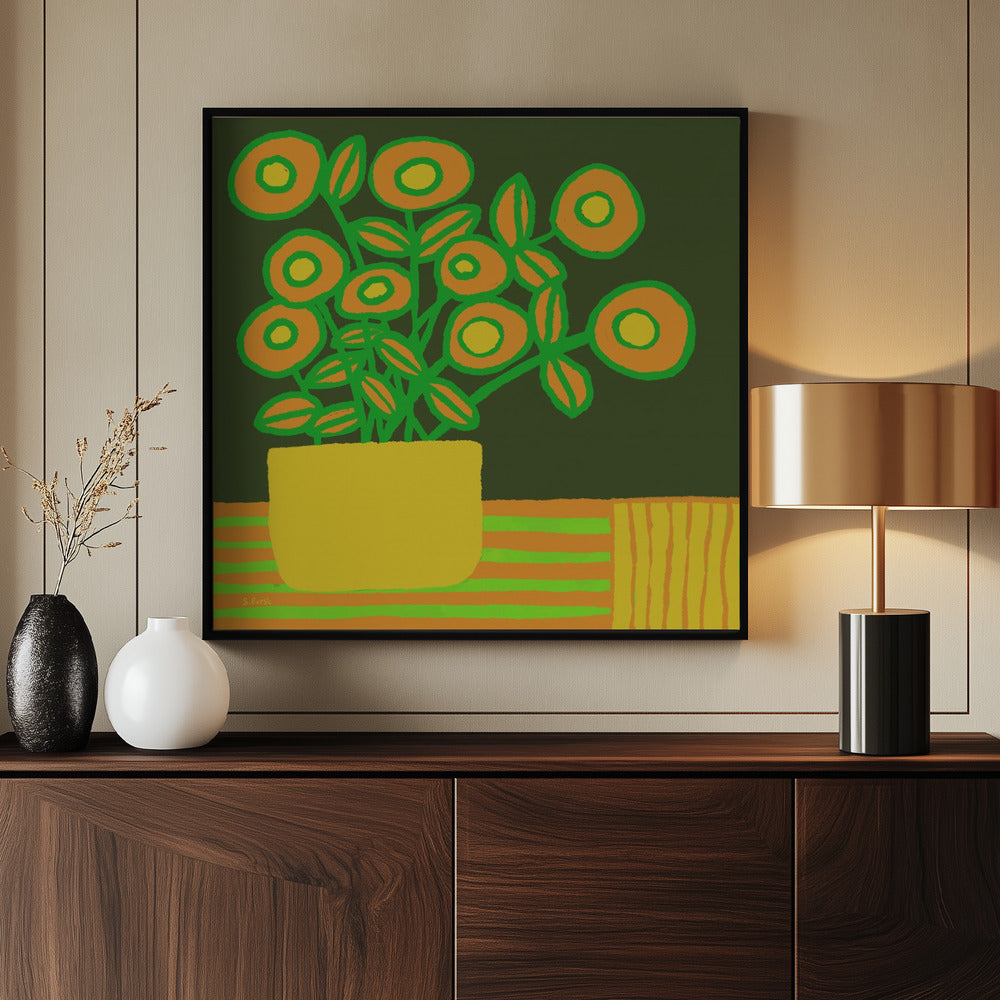 Blumen auf dem Tisch | Poster