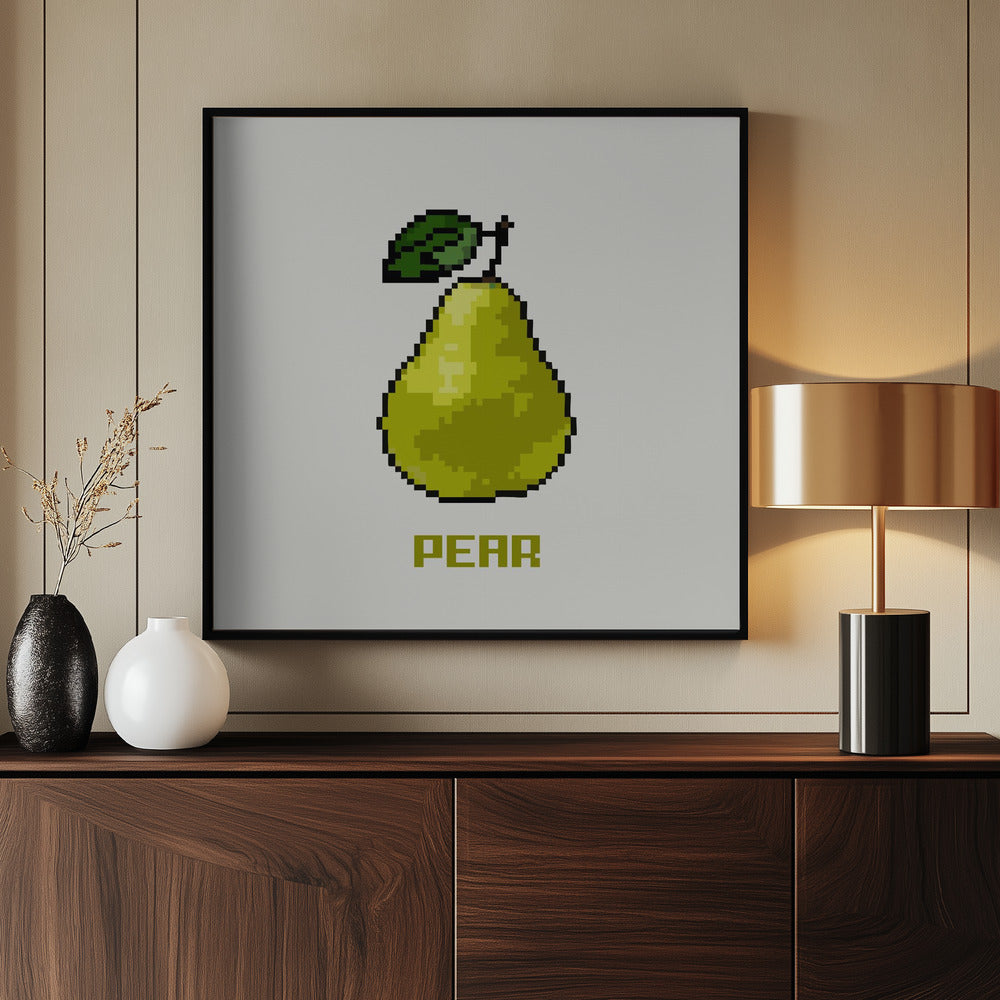 Pixelfrucht - Birne | Poster