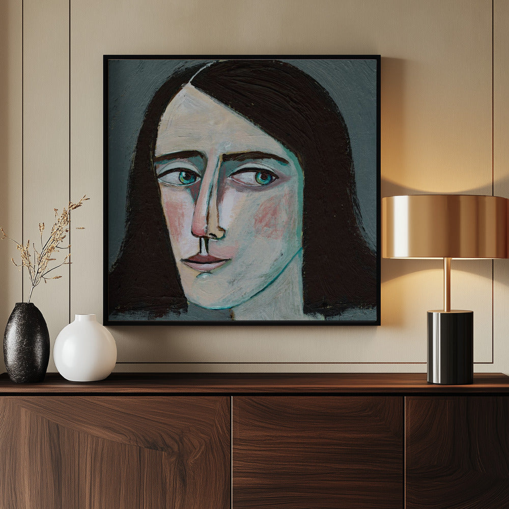 Gesicht Frau Porträt – Schau nie zurück | Poster