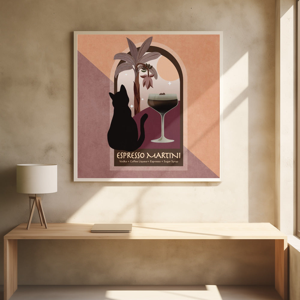 Espresso im Mondschein | Poster