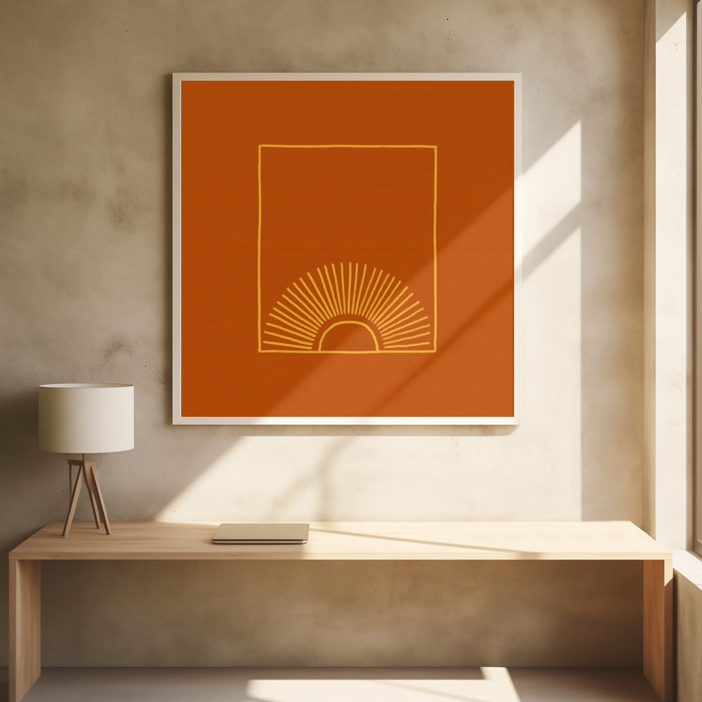 Karamell Minimal Sonne | Poster