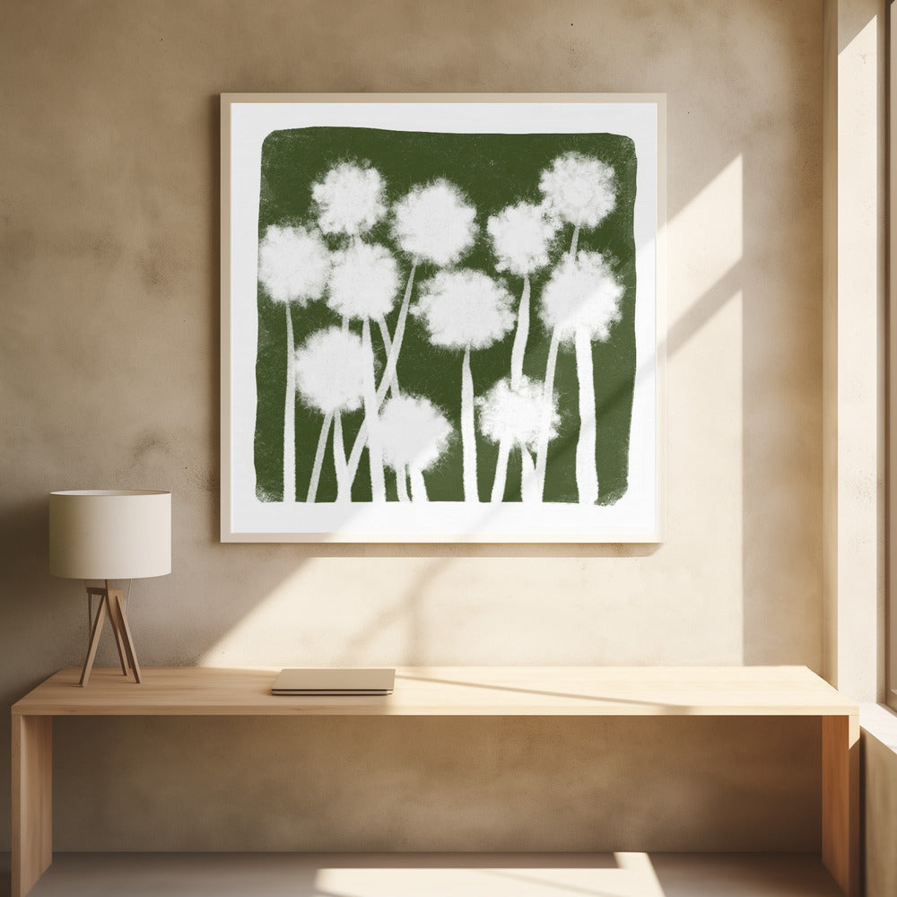 Grünes Abstraktes Poster