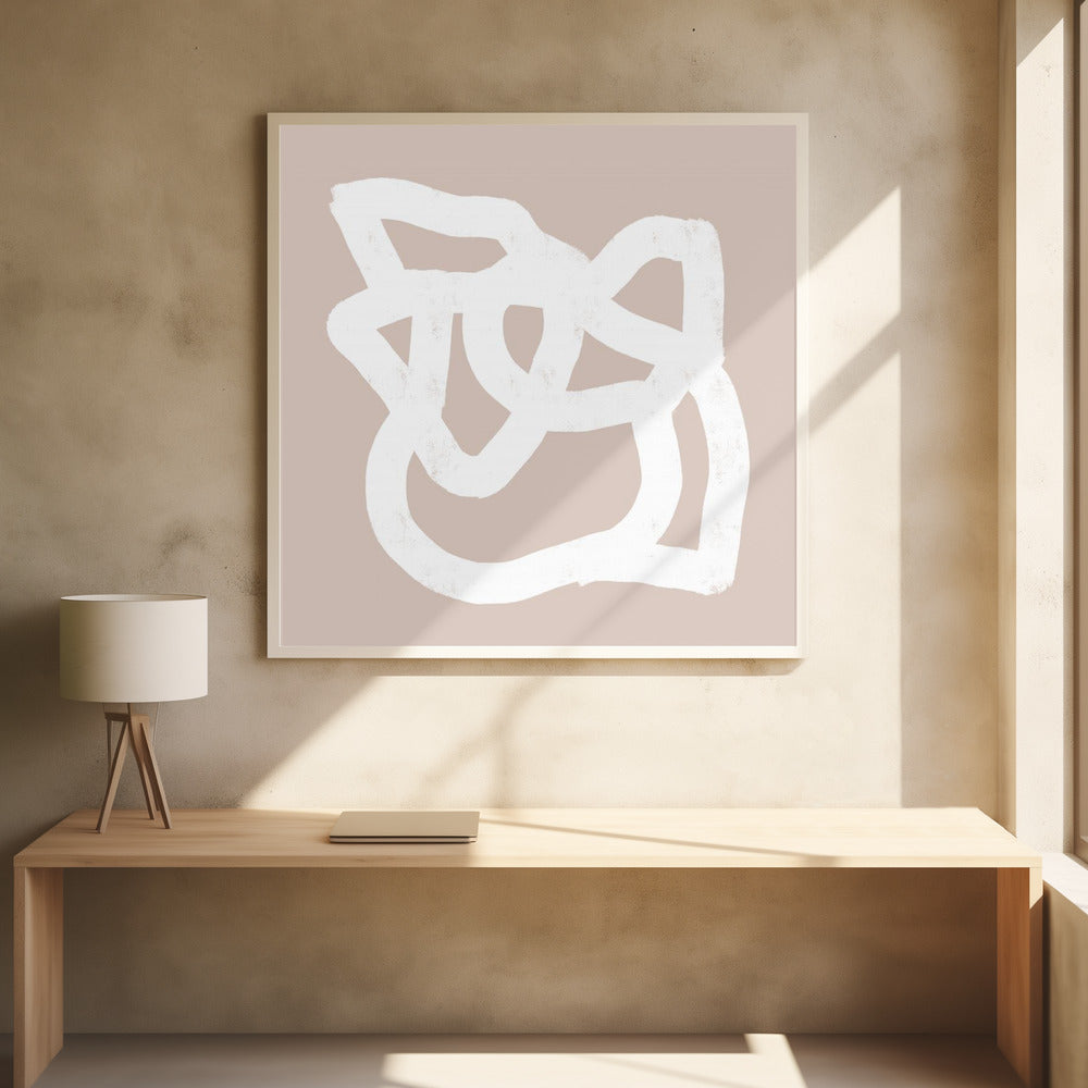 Beige abstract 3 | Poster