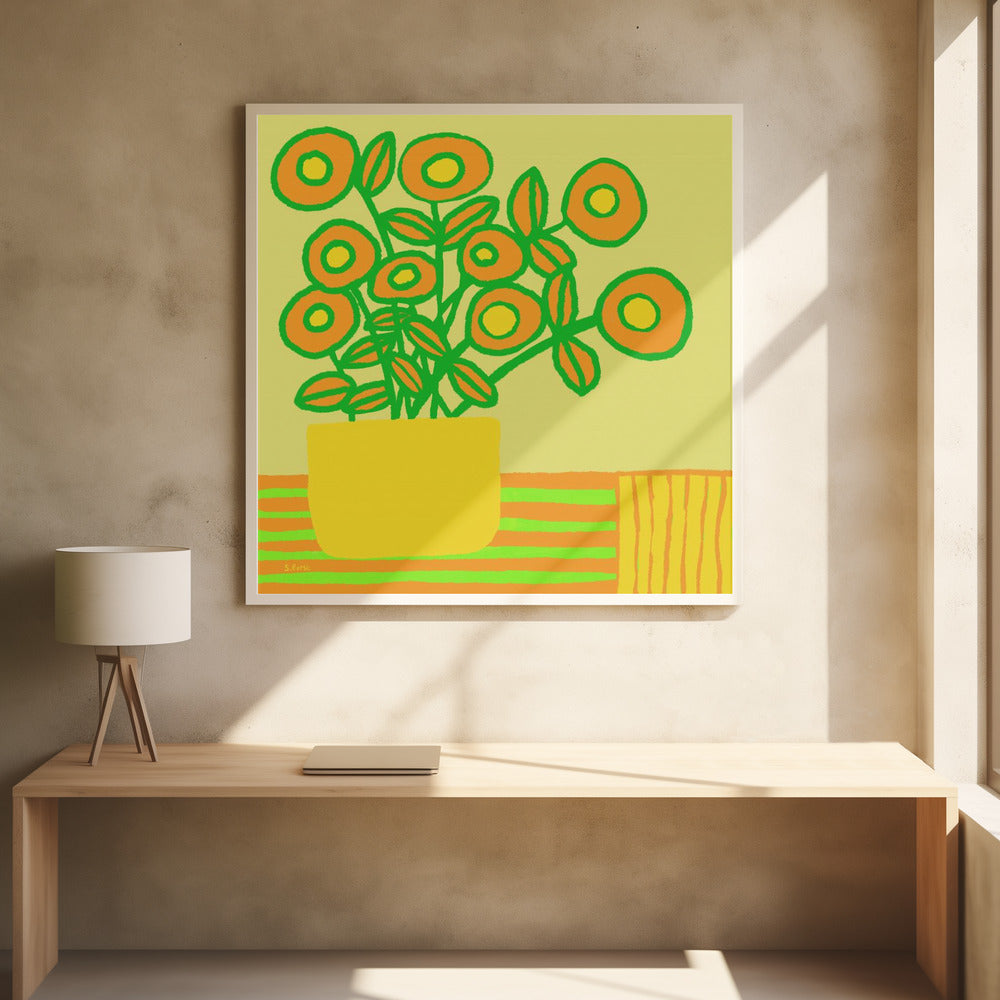 Blumen auf dem Tisch | Poster