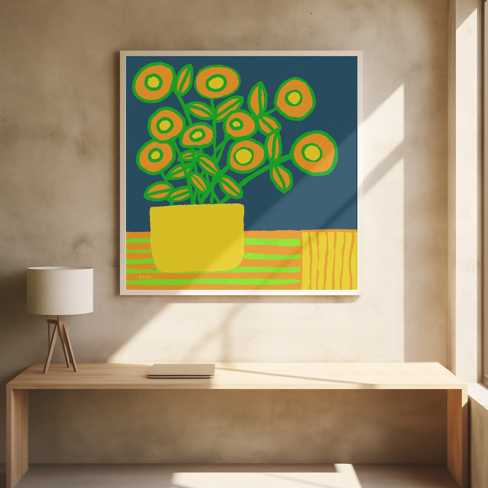Blumen auf dem Tisch | Poster