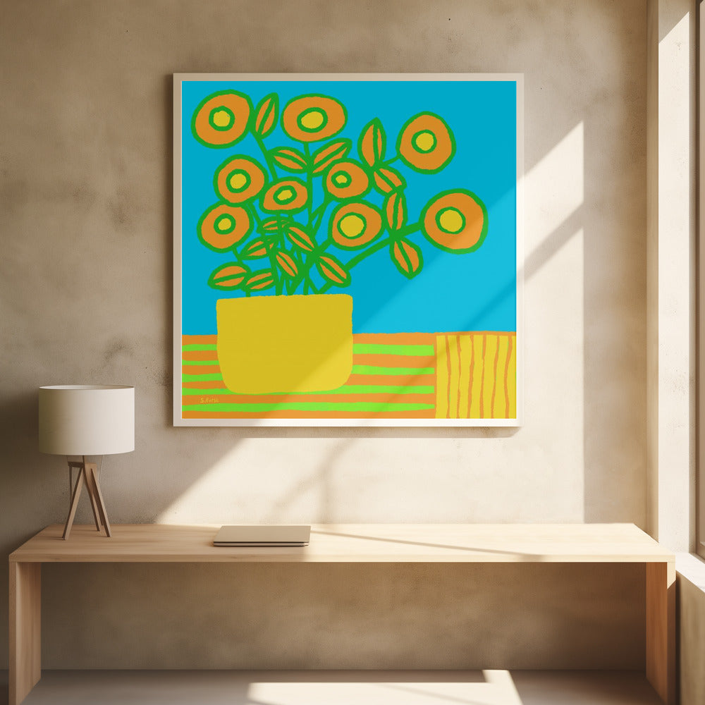 Blumen auf dem Tisch | Poster
