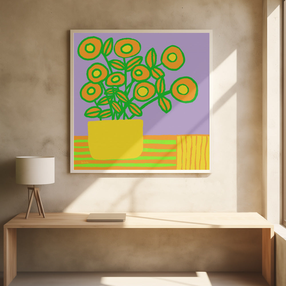 Blumen auf dem Tisch | Poster