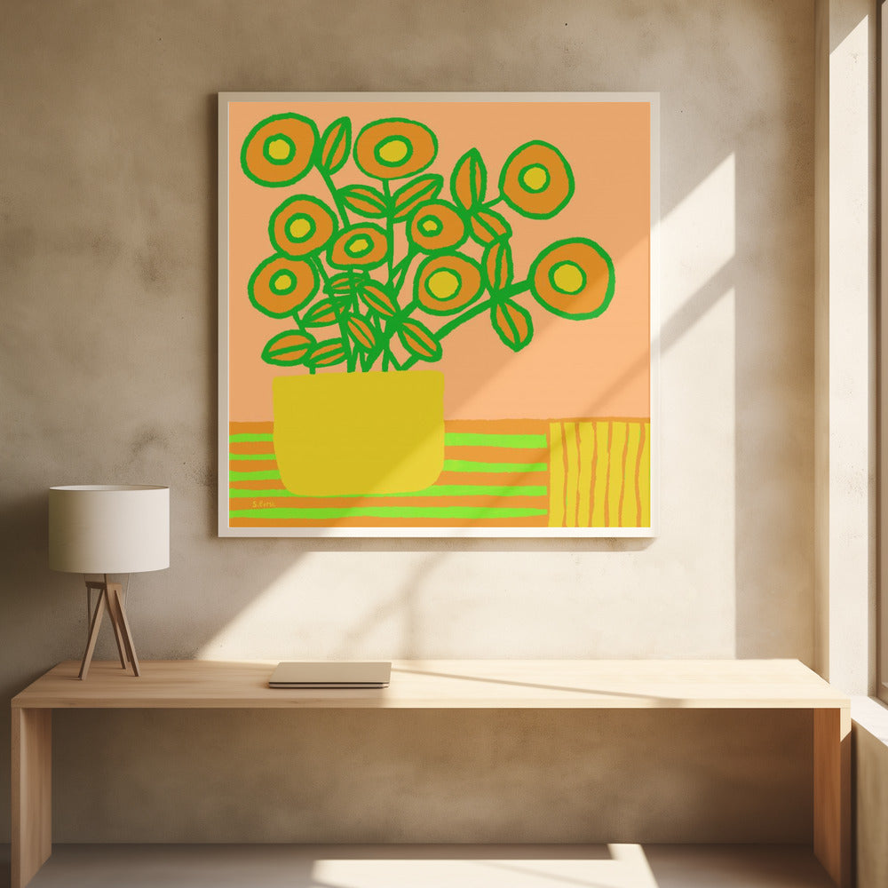Blumen auf dem Tisch | Poster