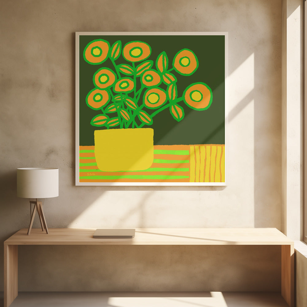 Blumen auf dem Tisch | Poster