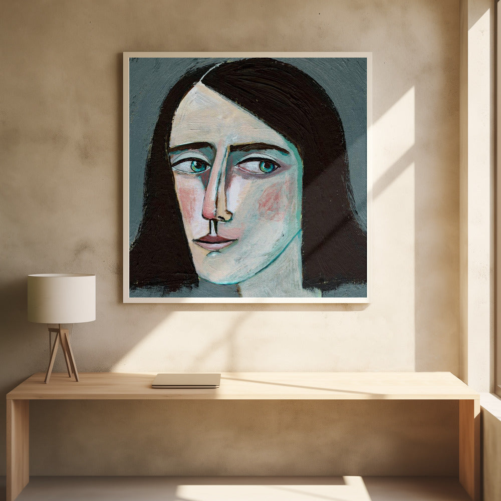 Gesicht Frau Porträt – Schau nie zurück | Poster