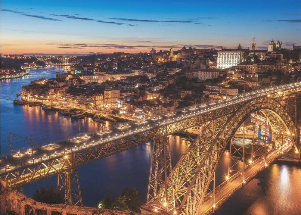 Portugal - Porto Blue Hour | Leinwand