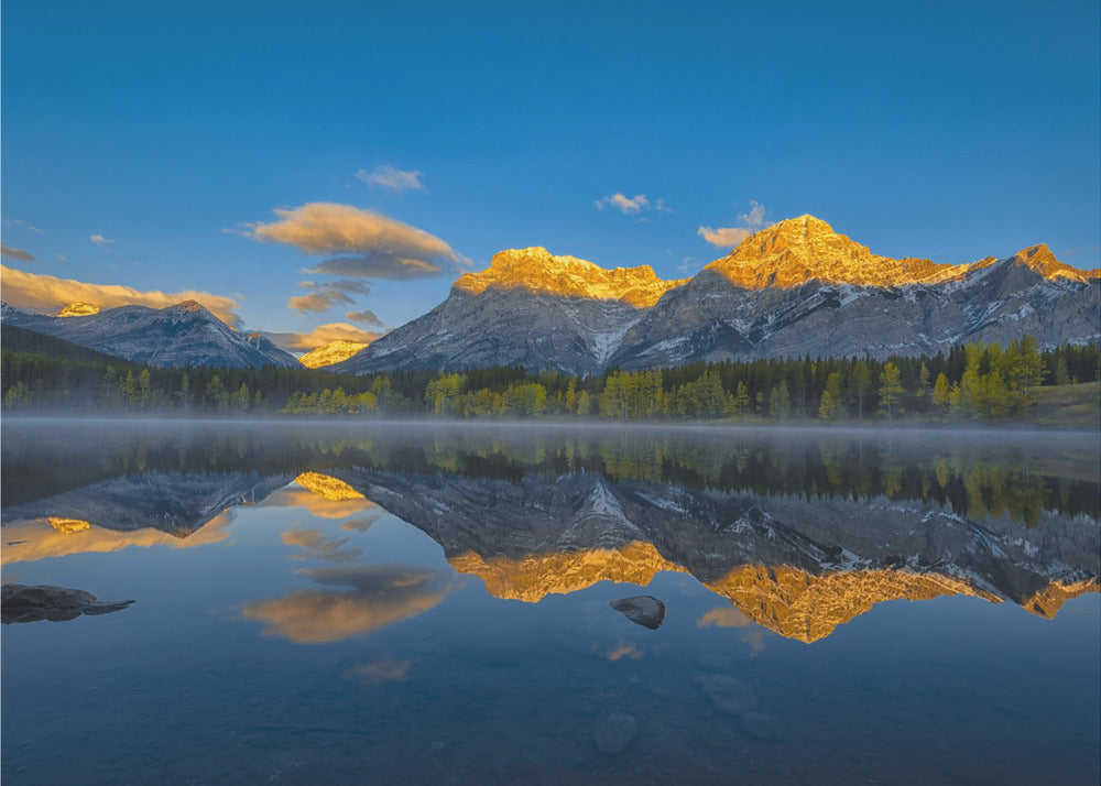 Ein perfekter Morgen in den kanadischen Rocky Mountains | Poster