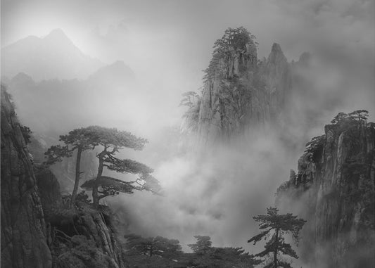 Huang Shan In The Fog | Canvas