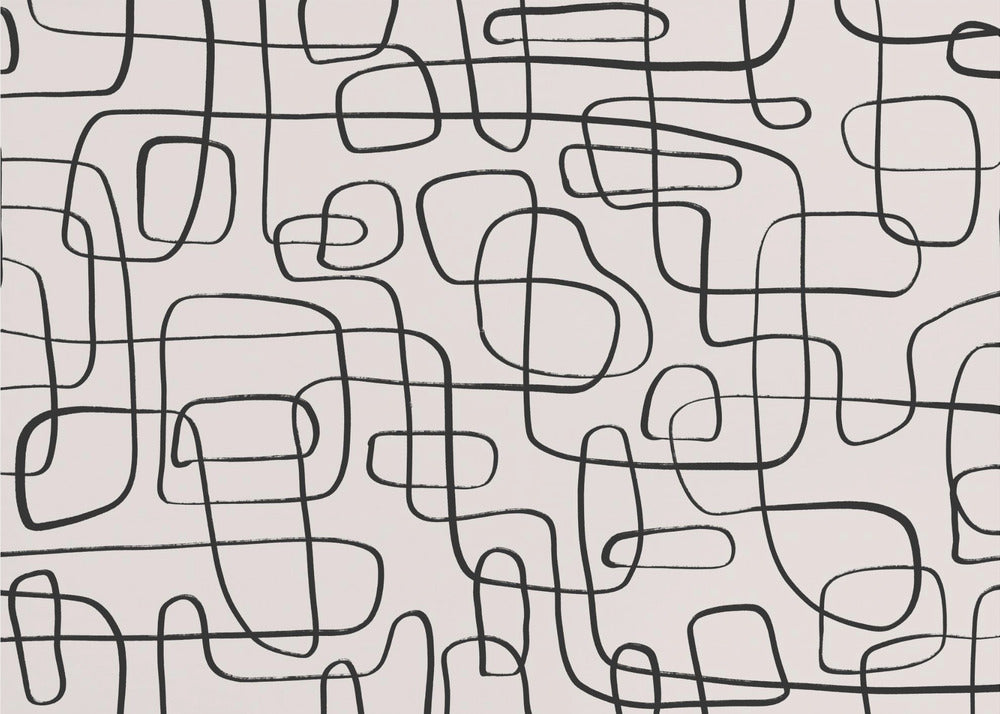 Curved Maze Lines | Poster