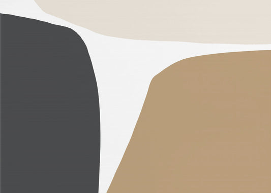 Geometrische Formen in neutralen Tönen | Tapete