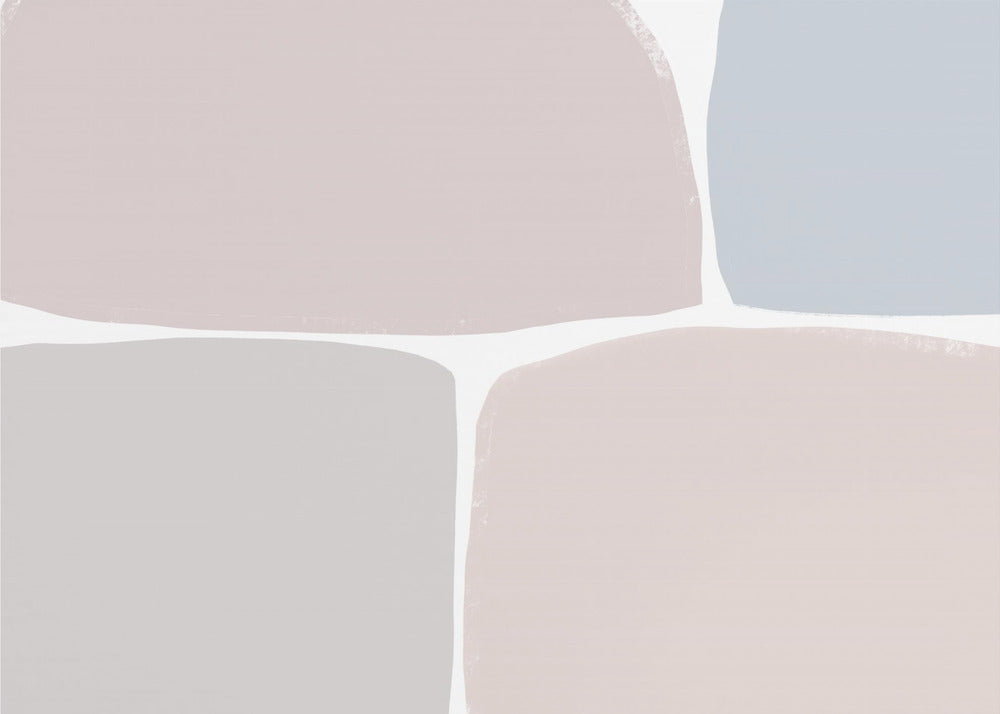 Pastelltöne mit geometrischen Formen | Poster