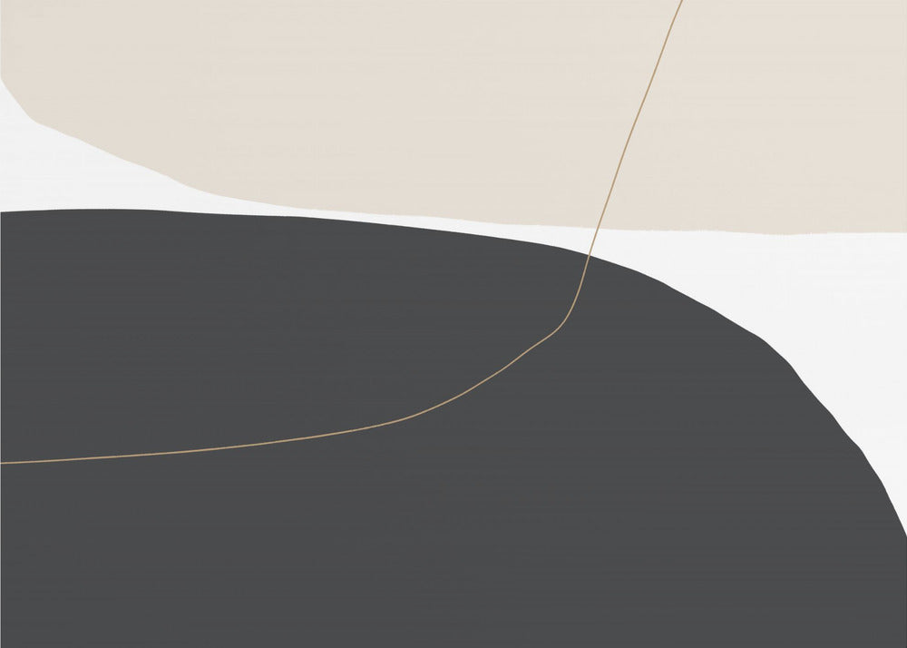 Gebogene Trennlinie | Tapete