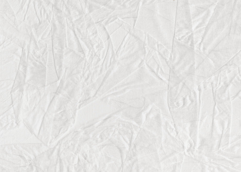 Weiße Leinwand, die an zerknittertes Papier erinnert | Tapete