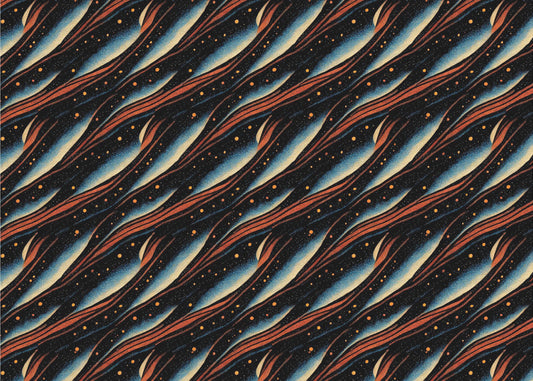 Galaktische Wellenlandschaft | Leinwand