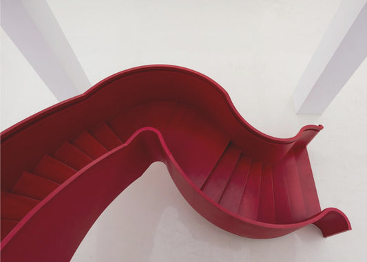Rote Treppe | Leinwand