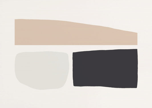Geometrische Formen in neutralen Tönen | Poster