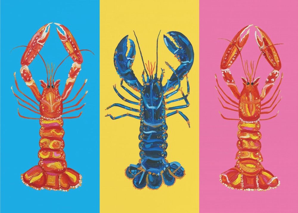 Hummer-Langustinen-Pop-Art | Leinwand