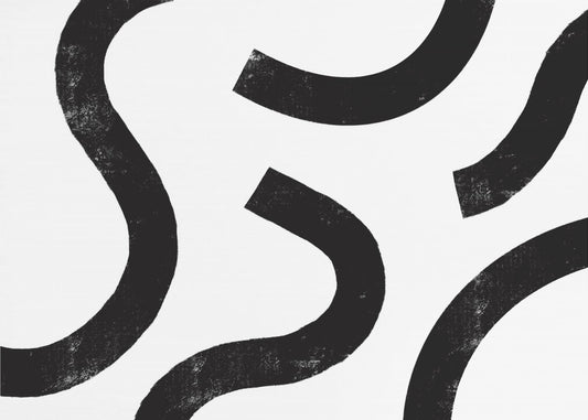 Monochrome Kurven | Poster