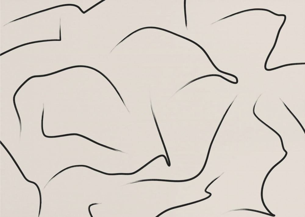 Minimalist Black Curves | Poster