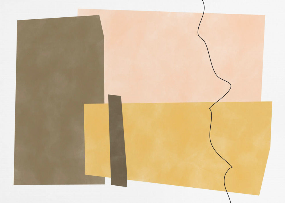 Geometric Shapes In Earthy Tones | Wallpaper