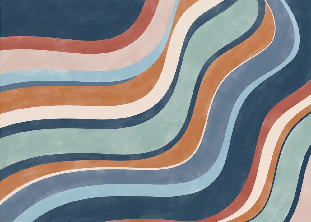 Multicolored Lines Creates A Dynamic | Canvas
