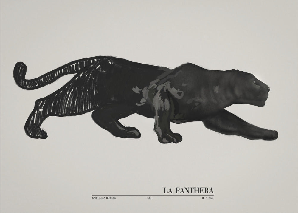 La Panthera (schwarz) | Poster