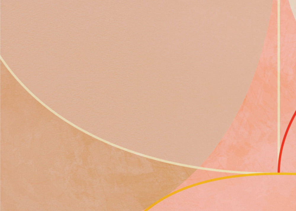 Mid Century Curry Gelb Blush Frühling | Poster