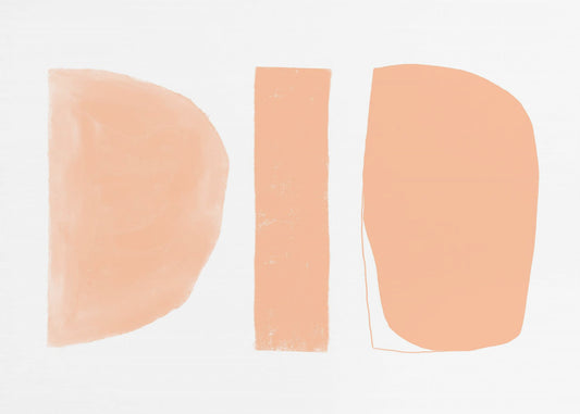 Abstract Shapes Peach | Poster
